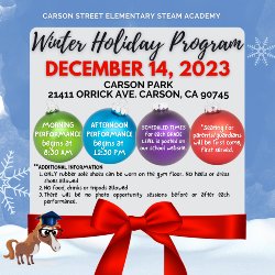 Winter Holiday Program